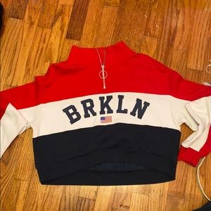 cute cropped BRKLN hoodie